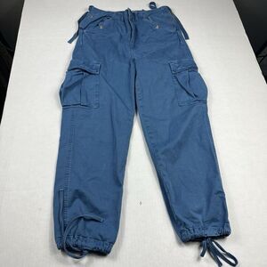 Boyish By HER Kai Cargo Utility Pants Blue Y2K Casual Workwear Military 26 2